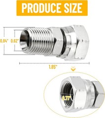 10Pack Hydraulic Hose Fittings: 1/2″ NPSM Female x 1/2″ NPTF Male Thread w/Cover