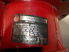 Bell & Gossett 1/4 HP 115V 3A 1PH AC Motor Model 230-6-BA Brass impellor