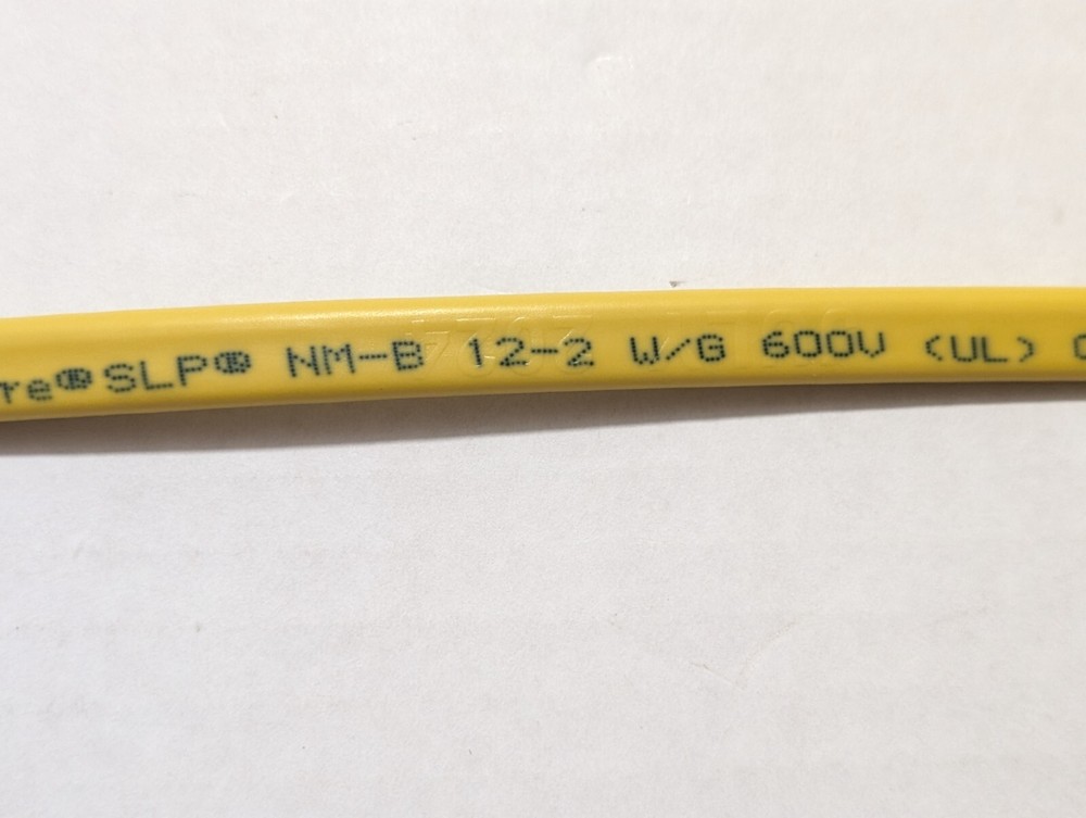 CerroMax SlipWire 12/2 with ground Residential Building Wire Cable NM-B / 25ft