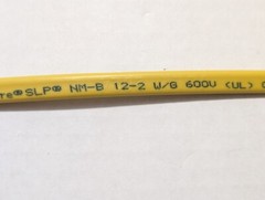 CerroMax SlipWire 12/2 with ground Residential Building Wire Cable NM-B / 25ft