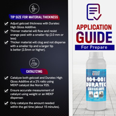 904-001 Duratec Clear Hi-Gloss Additive for Gelcoat (Quart)