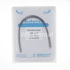 100Pc Ortho Dental Arch Wire S.S Natural Stainless Steel Wires Round Rectangular