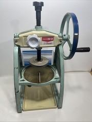 Swan Si-2 Ice Shaver Cast Iron Ikenaga Iron Works Rare Complete Manual Crank