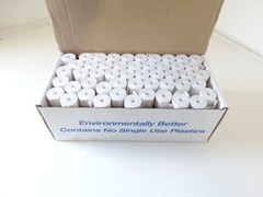 100 -2 1/4″ 57mm x 50′ corless Cash Register Credit Card POS Thermal Paper