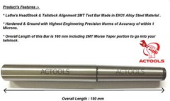 Lathe Alignment Test Bar Shank Size 1MT, 2MT, 3MT, 4MT, 5MT, 6MT USA Shipping