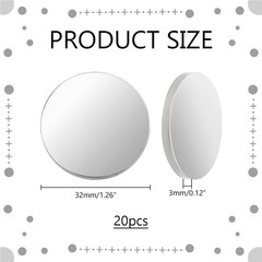 20PCS 1.25″ Stainless Steel Coin Blanks Disc Engraving Challenge Coin 3Mm Thick