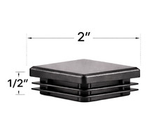2″ Inch Square Tube End Plug Post Cap End Caps 4 Plugs per package
