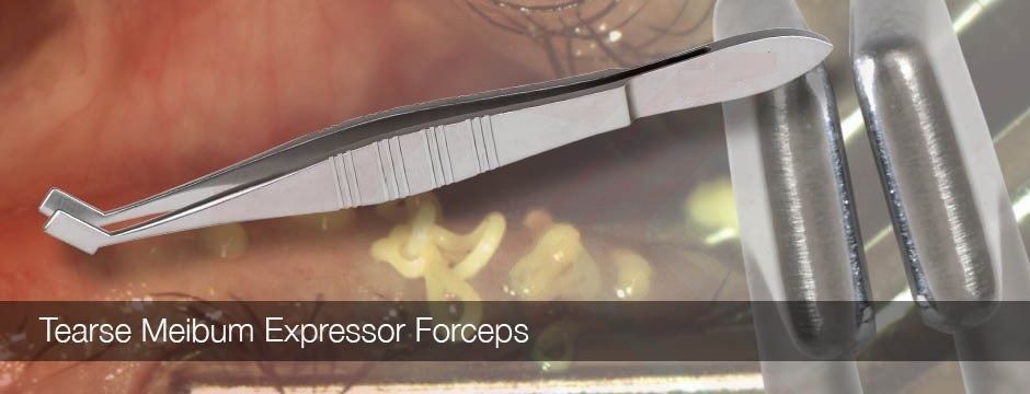 Meibomian Gland Forceps E Expressor for Dry Eyes SS Forceps 10 piece