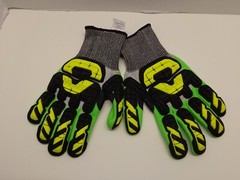 Ironclad IKC5S 2XL/11 Impact protection work gloves with rubber coated palms New