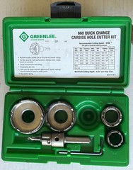 2 Sets Carbide Hole Cutters (Greenlee 660 & Ideal 36-311 Sets – Both Partial)
