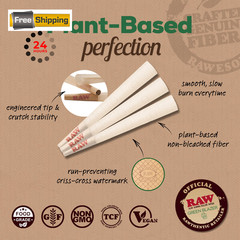 RAW Cones Organic King Size: 50 Pack – Pre Rolled 50 Count (Pack of 1), Brown