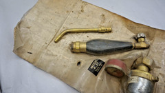 Uniweld K37 Air/Acetylene Soft Flame B Tank & TH3 Handle & S23 tip Vintage