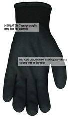 MCR MEMPHIS NINJA ICE INSULATED COLD WINTER WEATHER SAFETY WORK GLOVES 1/PAIR