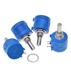 2/4/6Pcs 10-100K Ohm 3590S Rotary Wirewound Precision Potentiometer Pot 10-Turn