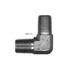 1/4″ Male NPT x 1/4″ Male NPT 90° Elbow Adapter Plated Forged Steel 5500-04-04