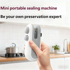 Mini Sealing Machine USB Rechargeable Heat Sealer Storage Bag Plastic Food Seale