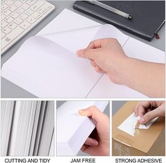 50-20000 Count Half Sheet Shipping Labels 8.5×5.5 Self Adhesive for Laser Inkjet