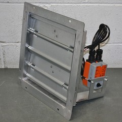 Dayton Motorized Control Damper 3HHP3, 12″ Square, 100-240V AC, Belimo Actuator