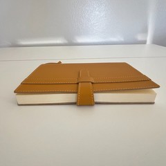 Never Used Barnes & Noble Dark Mustard Yellow Leather Journal Hand Made in Italy