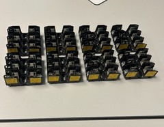 New Eaton Bussman HM25030-xSR Fuse Block 250V-30A 3 Pole Class H or R Fuses 8pcs
