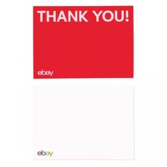 NEW Thank You Cards – Red, Blue, Green and Yellow With Fast Free Shipping