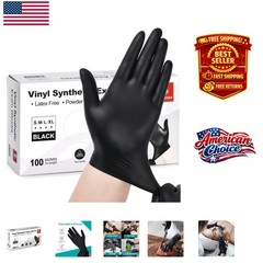 Latex-Free Vinyl Gloves, 100 Count: Ideal for Cleaning, Cooking, and Medical Use