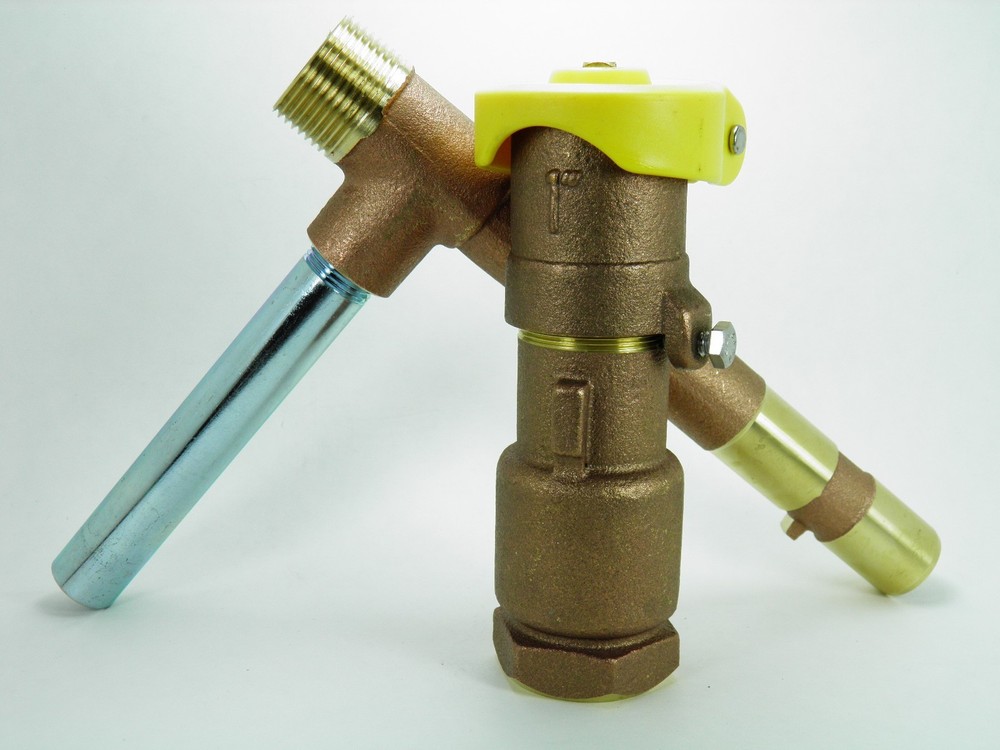 1″ COMMERCIAL QUALITY 2 PIECE LOCKING BRASS QUICK COUPLER VALVE AND KEY