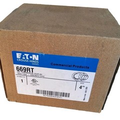 Eaton Crouse-Hinds 669 RT 4″ EMT Compression Coupling Concrete Tight Steel NEW