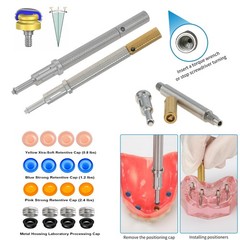US Dental Overdenture Retention Cap Male Processing Inserts OSS Locator Abutment