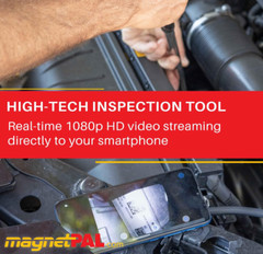 Wireless Telescoping Borescope compatible with Apple or Android. extends to 39″