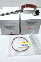 CHEMGLASS 1000mL Reaction Vessel, Cylindrical, Jacketed , with 4 Neck Lid