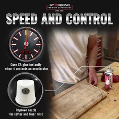 Starbond CA Glue Accelerator (10 Ounce) – Instantly Dries Super Glue
