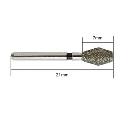 Dental Diamond Burs FG 811/037SC Barrel Bur Super Coarse High Speed Multi-use