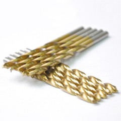 Drillforce 10PCS 5/64″ Titanium Drill Bits Set HSS Metal Woodworking Drill Bit