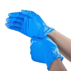 Basic Medical Synmax Vinyl Exam Gloves – Latex-Free & Powder-Free – Medium,