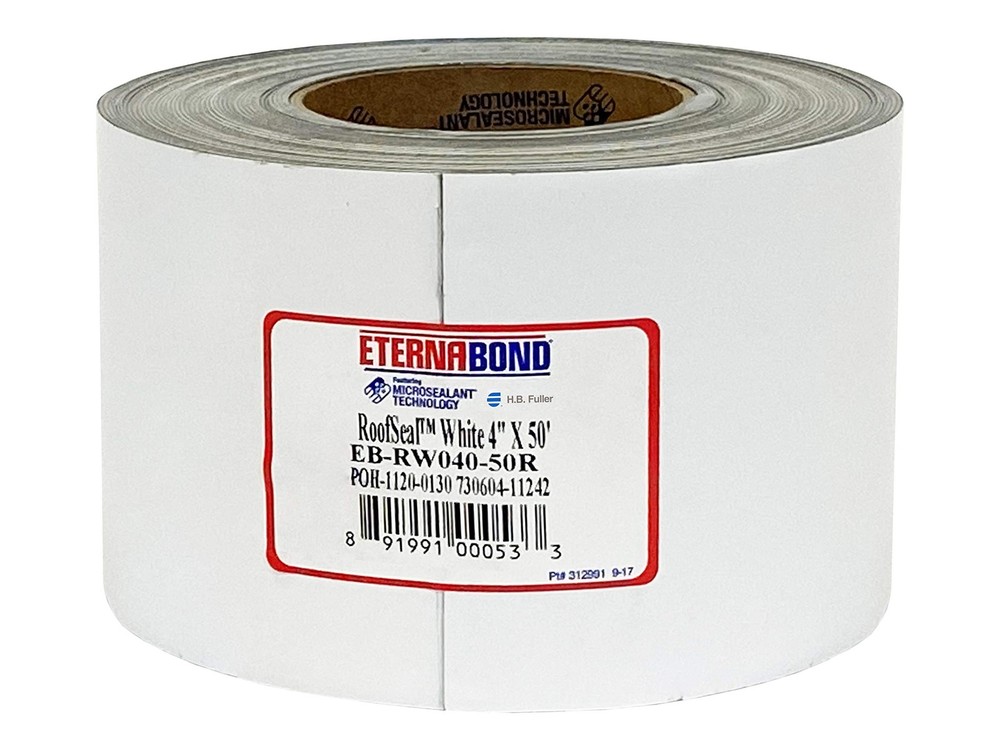EternaBond RoofSeal White 4″ x50′ MicroSealant UV Stable RV Roof Seal Repair …