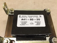 Signal Transformer A41-80-20 115/230V 10/20V 50/60Hz 80VA C9632 Bel A41 Series