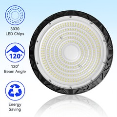 12Pcs 400W UFO Led High Bay Light Commercial Industrial Warehouse Gym Shop Light