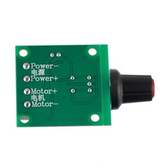 BOJACK Low Voltage DC Motor Speed Controller PWM 1.8v 3v 5v 6v 12v 2A black
