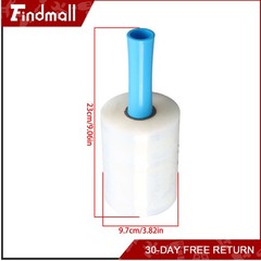 Findmall 4 Rolls 5 Inch x 1000 Ft Clear Stretch Wrap Film with 2 Pcs Handle