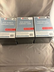 Inland DVD Single Library Case Black 10 Pack Lot of 3 Packs Total 30