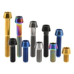 M6 Titanium Bolt Taper 10/16/18/20/25/30/35/40/45/50~65mm Allen Socket Cap Screw