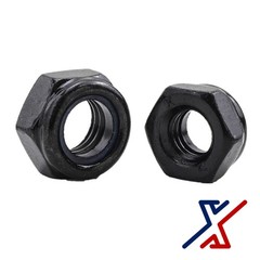 1 1/2″-6 Ultra Hi Performance Black-Oxide Steel Nylon-Insert Locknuts by X1Tools