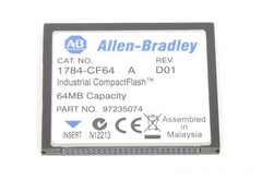 1784-CF64 Allen Bradley Compactflash Memory Card 64MB with Logix Controllers