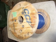 over 350ft roll 16awg TFFN/MTW stranded copper machine tool wire blue