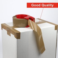Heavy Duty Brown Packing Tape with Dispenser, 2.6 mil, 1.88 inch x 110 Yards …