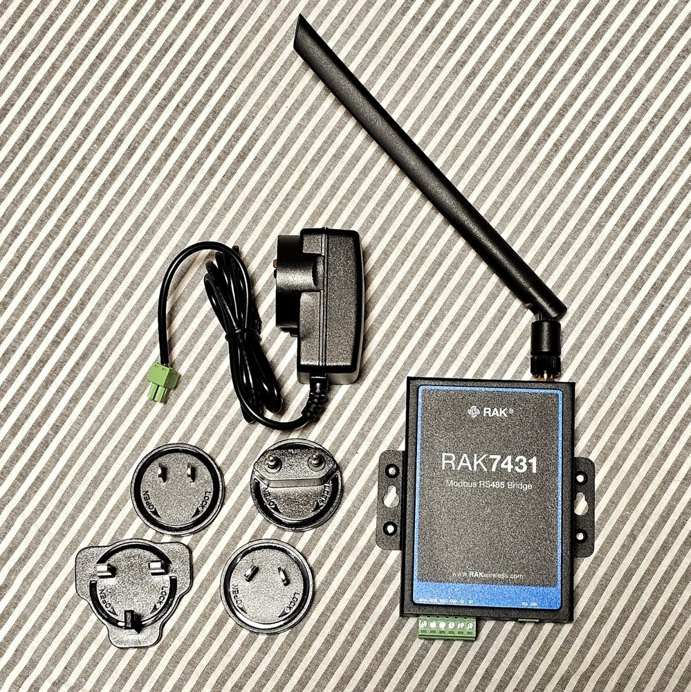RAK7431 industrial grade Modbus/RS485 to LoRaWAN bridge