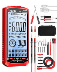Digital Multimeter Voltmeter Tester TRMS 6000 Counts Rechargeable Auto Ranging