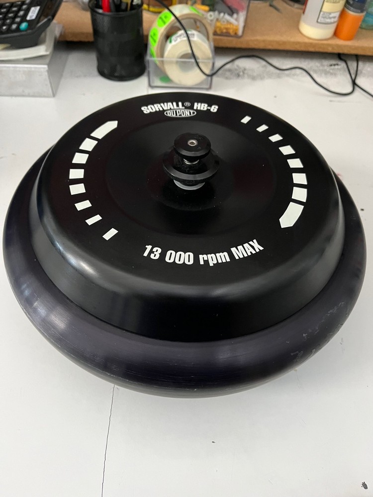 Thermo Dupont SORVALL HB-6 Rotor with 6 Buckets & 6 Caps, 13000 rpm MAX