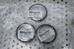 (2 sets) Kurt Lesker Vacuum Clamp – QF50-200-CS w/ SRB centering ring
